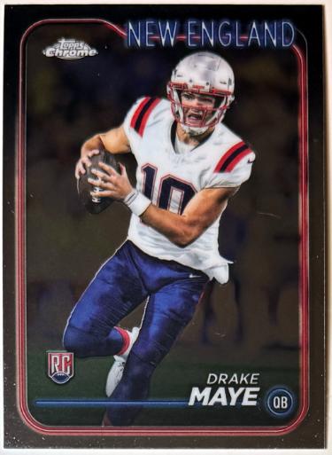 Drake Maye 2024 Topps Chrome Rookie Card (RC) #203 (New England Patriots)