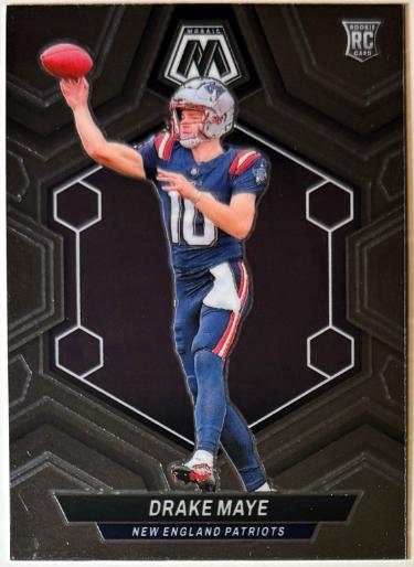 Drake Maye 2024 Panini Mosaic Rookie Card (RC) #303 (New England Patriots)