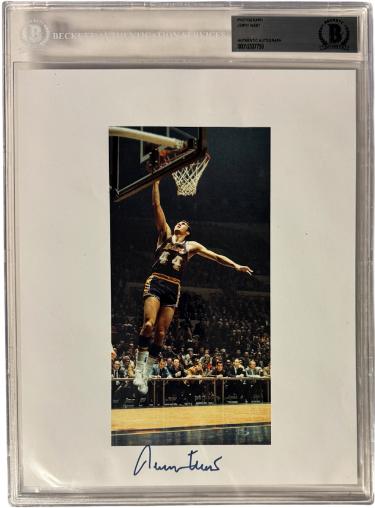 Jerry West signed Los Angeles Lakers 8x10 Photo- Beckett Slabbed Authentic