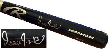 Ozzie Guillen signed Rawlings Adirondack Pro Black 34" Bat- Schwartz Hologram (Chicago White Sox)