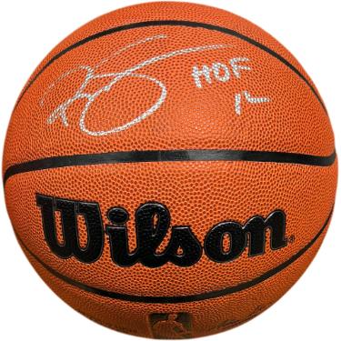 Ralph Sampson signed Wilson NBA I/O Basketball w/ HOF 12- Schwartz Hologram (Houston Rockets)