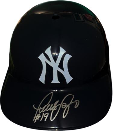 Luis Sojo signed New York Yankees Full Size Rep Batting Helmet #19- Schwartz Hologram