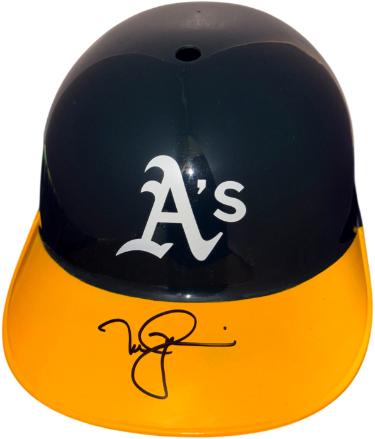 Mark McGwire signed Oakland A's Full Size Rep Helmet- Schwartz Hologram