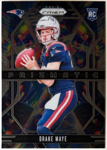Drake Maye 2024 Panini Prizm Prizmatic Silver Rookie Card #2 (New England Patriots)