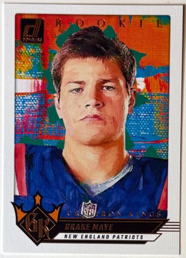Drake Maye 2024 Panini Donruss Rookie Gridiron Kings Card (RC) #3 (New England Patriots)