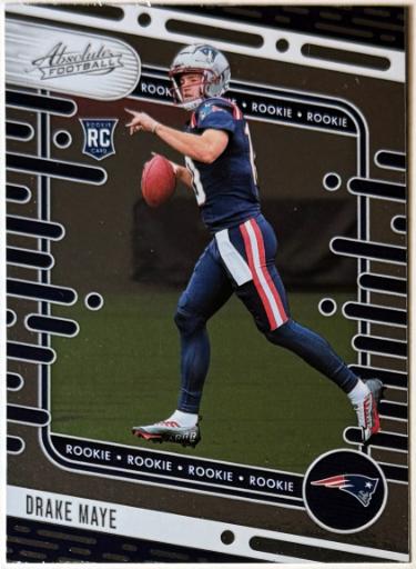 Drake Maye 2024 Panini Absolute Rookie Card (RC) #103 (New England Patriots)