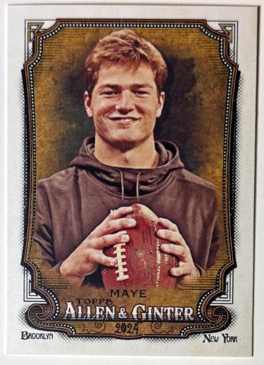 Drake Maye 2024 Topps Allen & Ginter Rookie Card #272 (New England Patriots)