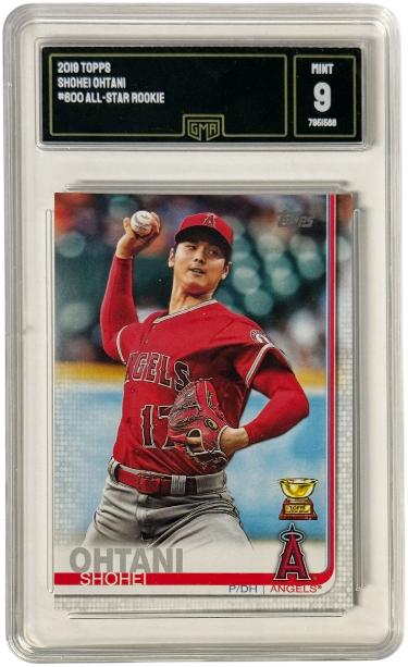 Shohei Ohtani 2019 Topps Rookie Gold Cup Card #600- GMA Graded 9 Mint (Angels)