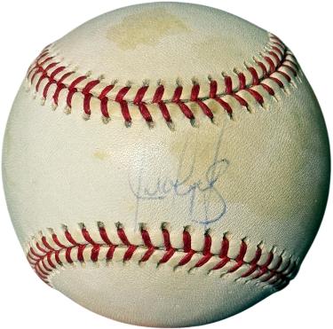 Juan Gonzalez signed Rawlings Official Major League Baseball imperfect- COA/HOF