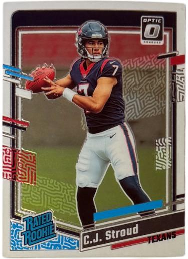 CJ/C.J. Stroud 2023 Panini Donruss Optic Rookie Card (RC) #244 (Houston Texans)