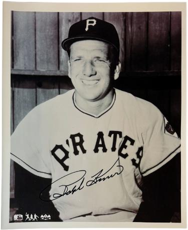Ralph Kiner signed Pittsburgh Pirates MLB B&W 8x10 Photo imperfect- COA