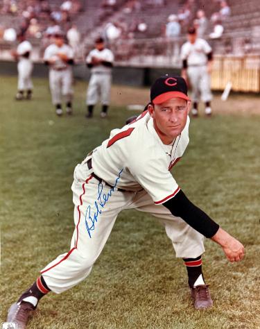 Bob Lemon signed Cleveland MLB Licensed 8x10 Photo minor dings- COA (HOF)
