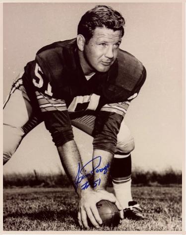 Jim Ringo signed Green Bay Packers Vintage B&W 8x10 Photo- COA (HOF/10X Pro Bowl)
