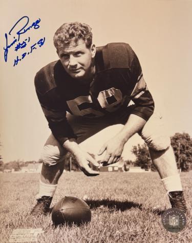 Jim Ringo signed Green Bay Packers Vintage 8x10 Photo HOF 81 imperfect- COA