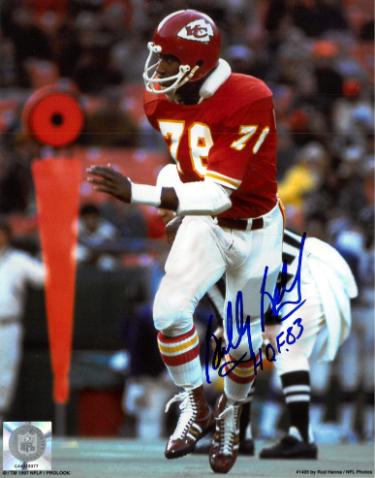 Bobby Bell signed Kansas City Chiefs NFL Licensed 8x10 Photo HOF 83 imperfect- COA/CSA Show Ticket