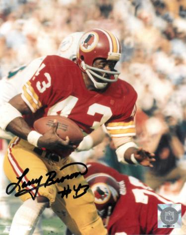 Larry Brown signed Washington NFL Licensed 8x10 Photo #43- COA/Show Ticket (1972 MVP/SB VII)