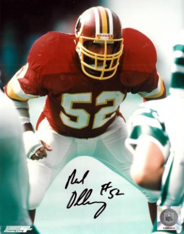 Neal Olkewicz signed Washington NFL Licensed 8x10 Photo #52- COA (2X SB Champ)