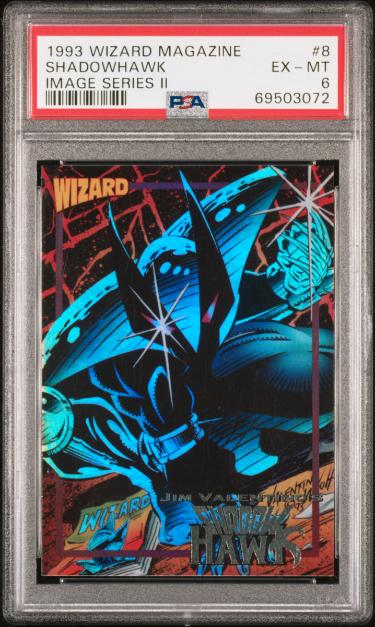 1993 Wizard Magazine Shadowhawk Image Series II Card #8- PSA Graded 6 EX-MT