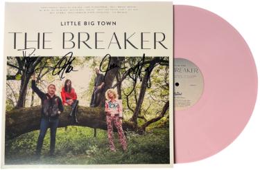 Little Big Town Band Signed 2017 The Breaker Album Cover/LP/ Exclusive Baby Pink Vinyl Record 4 sigs- COA
