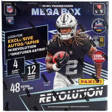 2025 Panini Revolution Football Mega Box Debut Edition- Factory Sealed- 12P/4CPP