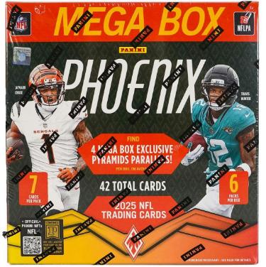 2025 Panini Phoenix Football Mega Box Factory Sealed 6P/7CPP (Pyramid Parallels)