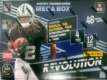 2025 Panini Revolution Football Mega Box Debut Edition- Factory Sealed- 12P/4CPP