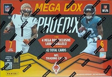 2025 Panini Phoenix Football Mega Box Factory Sealed 6P/7CPP (Pyramid Parallels)
