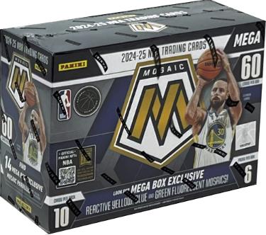 2024-25 Panini Mosaic NBA Basketball Mega Box�6PK/10CPP-60 Cards� Factory Sealed