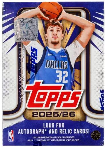 2025-26 Topps Basketball Blaster Box NBA- 7PK/12CPP/84CPB - NEW Factory Sealed