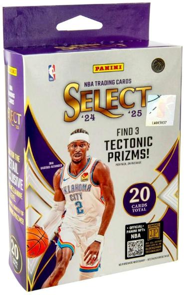 2024-25 Panini Select NBA Basketball Hanger Box � 20 Cards - New/Factory Sealed