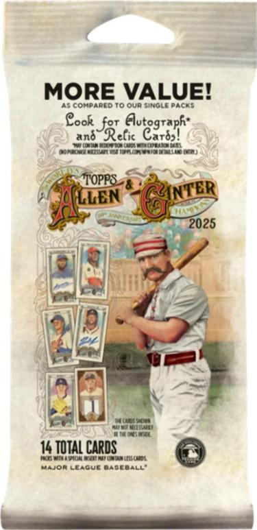 2025 Topps Allen & Ginter Baseball Value FAT Pack- 14 Cards- New/Factory Sealed