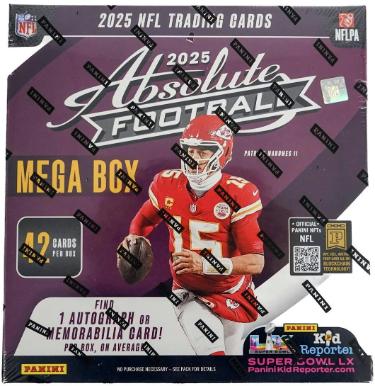 2025 Panini Absolute NFL Football Mega Box 6PK/7CPP/42CPB- Factory Sealed/Kabooms