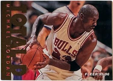 Michael Jordan 1995-96 Fleer Total D Card #3 (Chicago Bulls/GOAT/HOF)