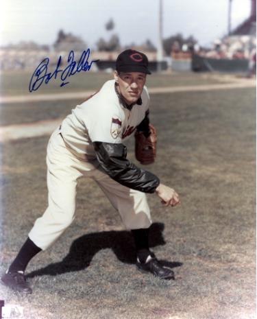 Bob Feller signed Cleveland Indians MLB Licensed 8x10 Photo imperfect- COA (HOF)