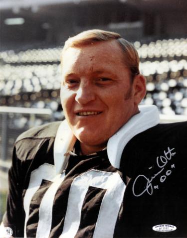 Jim Otto signed Oakland Raiders NFL 8x10 Photo 00 minor dings - Sports World COA
