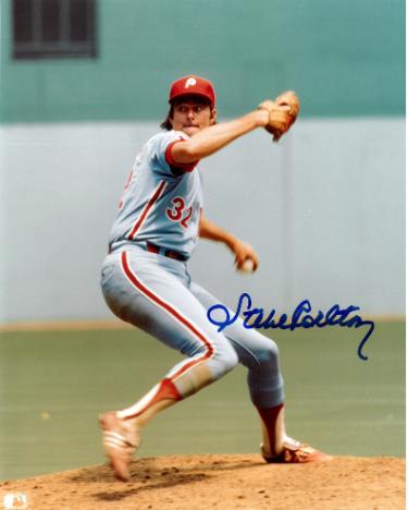 Steve Carlton signed Philadelphia Phillies MLB 8x10 Photo- Tuff Stuff COA (HOF)
