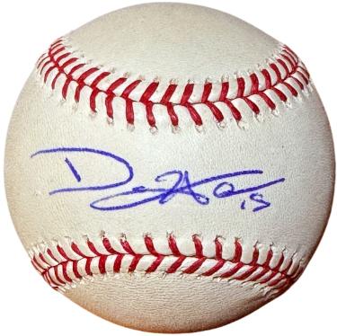 Dan Haren signed Rawlings Official Major League Baseball #15-COA (Beat 30 Teams)