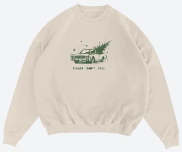 Bleachers , Please Do Not Call! Crewneck Sweatshirt Medium/Sand � Brand New/Factory Sealed/Indie Pop