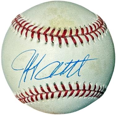 Jeff Abbott signed Rawlings Official American League Baseball toned- COA (Chicago White Sox)