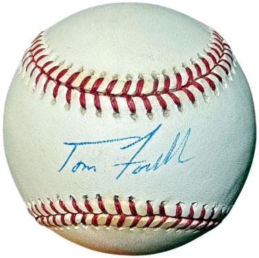 Tom Fordham signed Rawlings Official American League OML Baseball imperfect- COA (Chicago White Sox)
