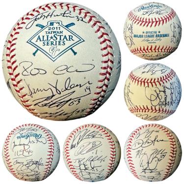 2011 MLB All-Star Taiwan Series Team Signed OML Rawlings Baseball 26 Sigs -Beckett (Bocky/Cano/Sanderson/Guthrie)