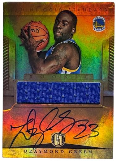 Draymond Green 2012-13 Panini Gold Standard Jersey Rookie On Card Auto RC RPA #244 Golden State Warriors Imperfect