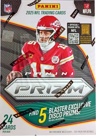 2025 Panini Prizm NFL Football Blaster Box 6PK/4CPP/24CPB - Disco Prizms- NEW