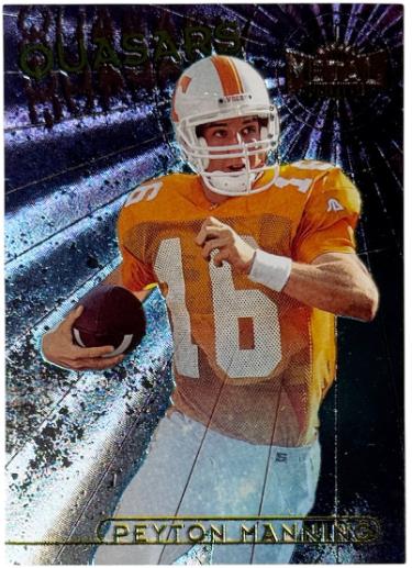 Peyton Manning 1998 Skybox Metal Universe Quasars Rookie Card (RC) #1 (Tennessee/Colts/HOF)