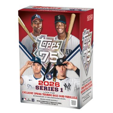 2026 Topps Series 1 MLB Baseball Blaster Box- 6PK/12CPP/72CPB- New/Factory Sealed