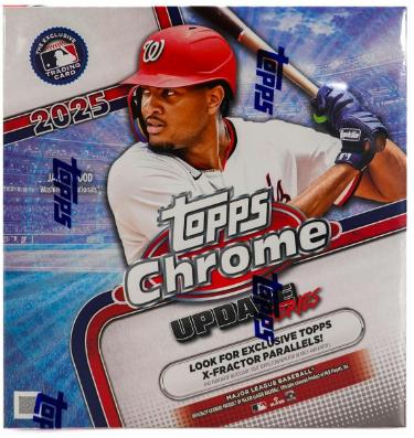 2025 Topps Chrome Update Series MLB Baseball Mega Box- 7PK/6CPP/42CPB-New/Factory Sealed