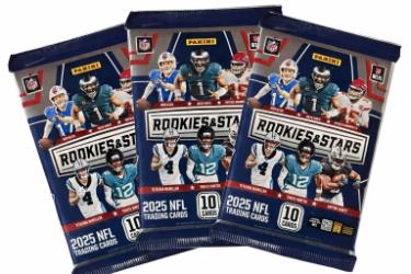 2025 Panini Rookies and Stars NFL Football 10 Card Pack- Lot of 3 - New/Factory Sealed