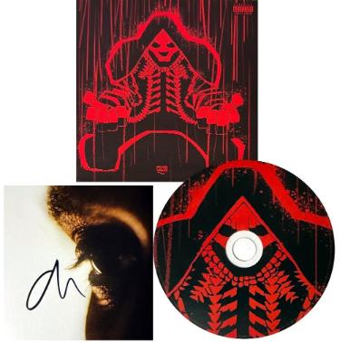 The Weeknd signed 2025 Hurry Up Tomorrow 3.75x3.75 Art Card Insert/ w/ Jean-Michel Basquiat Album Cover w/CD/Case- COA