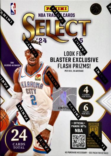 2024-25 Panini Select NBA Blaster Box- 6PK/4CPP� New/Factory Sealed/Flash Prizms