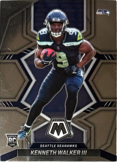 Kenneth Walker III 2022 Panini Mosaic Rookie Card (RC) #308 (Seattle Seahawks/SB LX MVP)